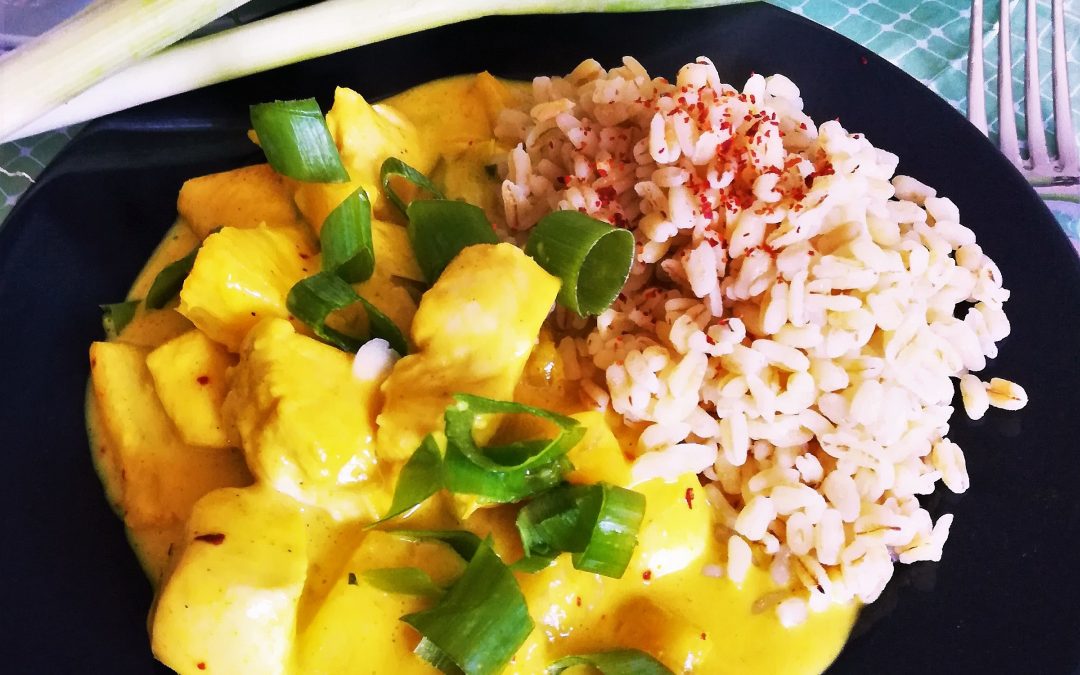 Hähnchen Ananas Curry