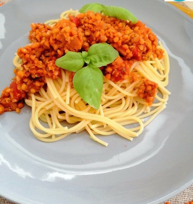 Spaghetti mit Linsenbolognese